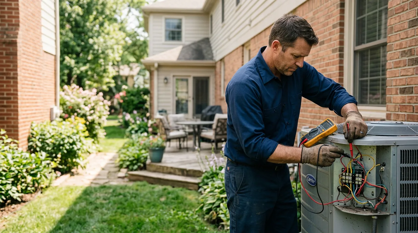 HVAC technician working near Penn Laird, VA